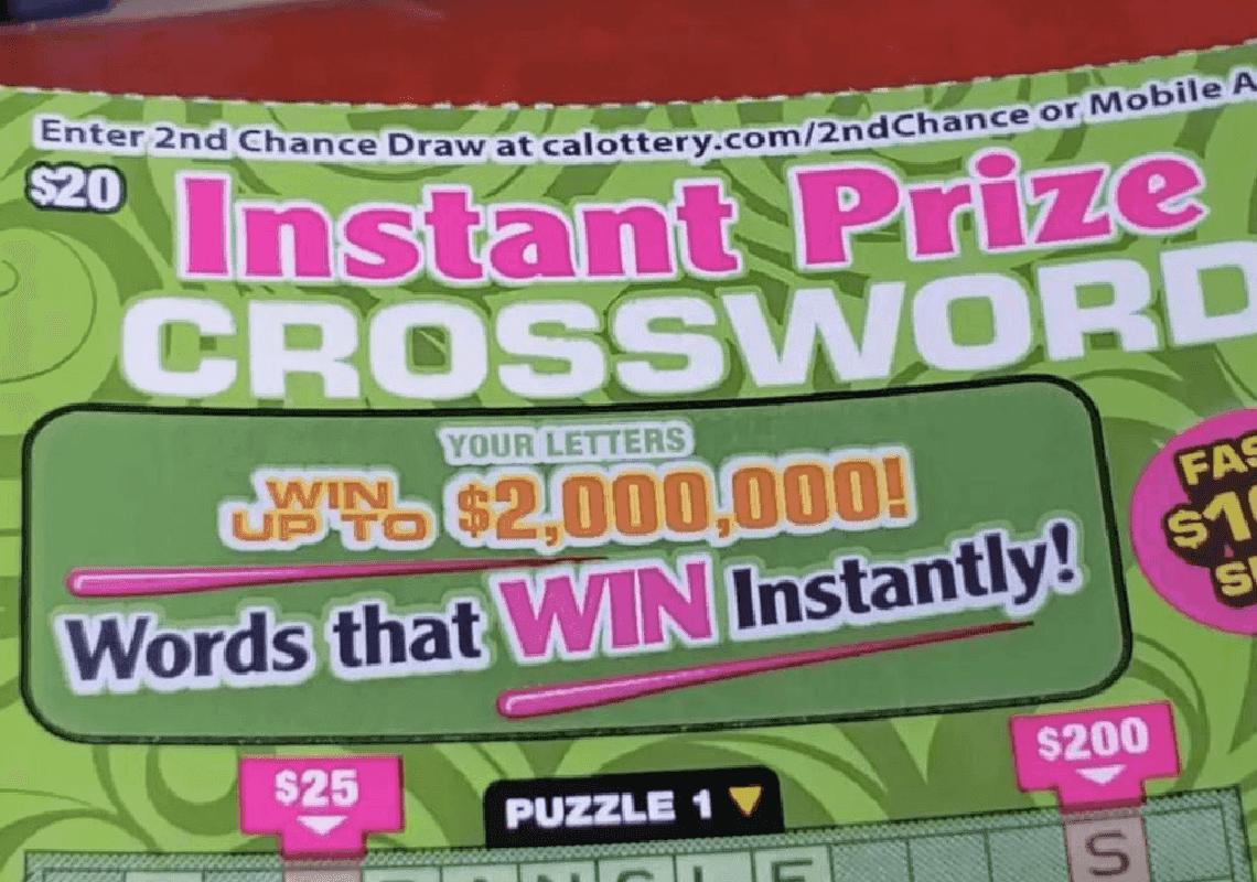 קליפורניה: חשבה שזכתה ב-2,000 דולר בלוטו - וגילתה שהכרטיס שווה הרבה יותר 