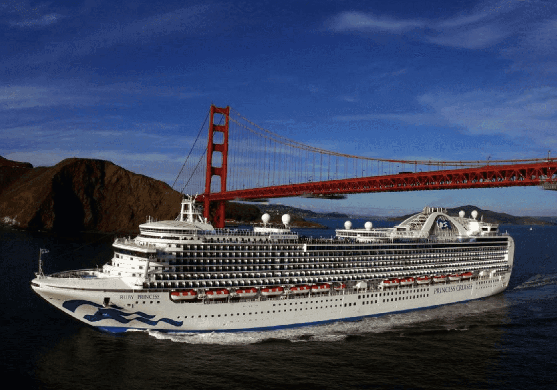 ספינת תענוגות עם אלפי נוסעים התנגשה במזח בסן פרנסיסקו 