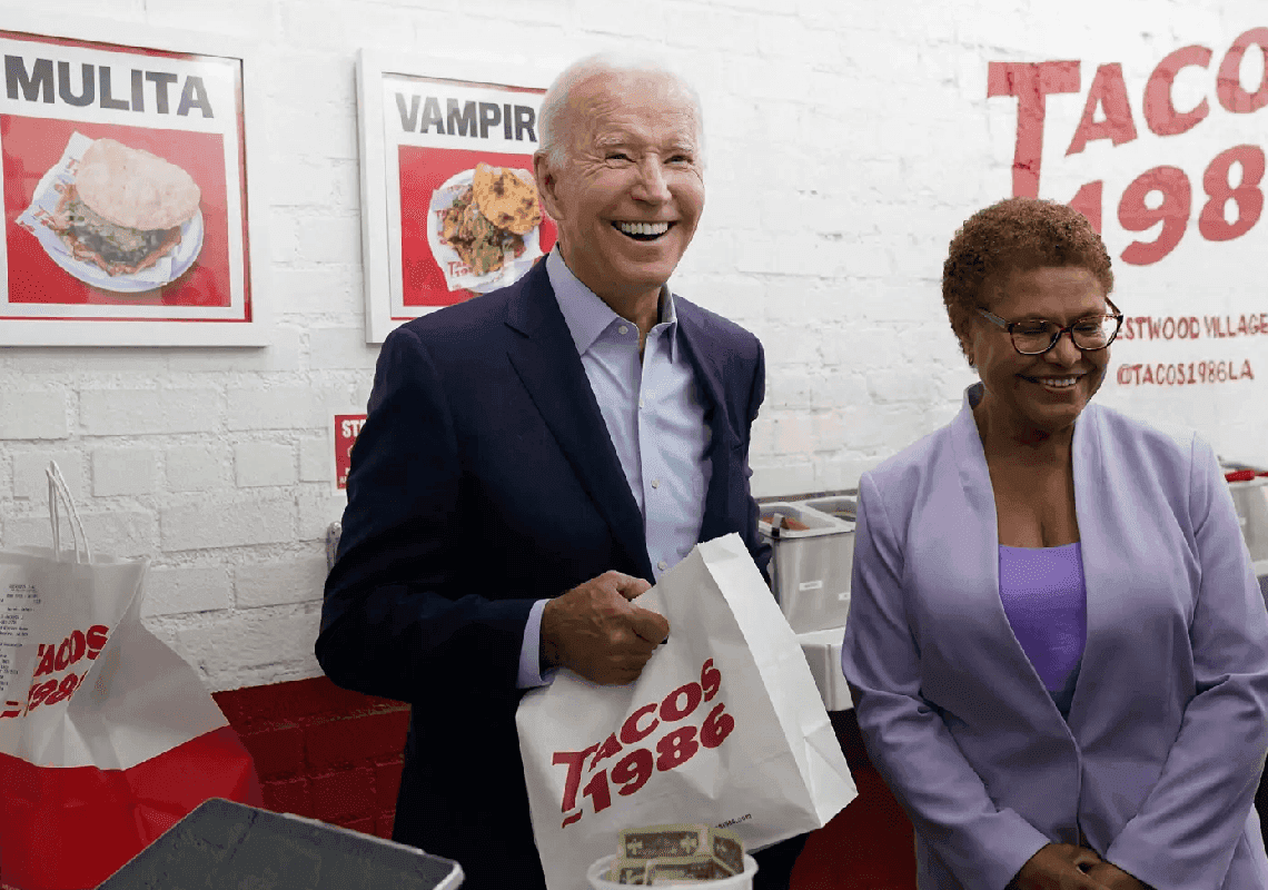 ביידן אמר שמחיר הדלק בקליפורניה תמיד עמד על 7 דולר לגלון. זה לא עבר בשקט