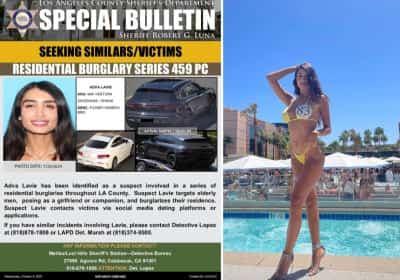 חיפושים בלוס אנג'לס אחר אדווה לביא, צעירה ישראלית החשודה בהונאה של גברים מבוגרים ובגל פריצות ברחבי המחוז