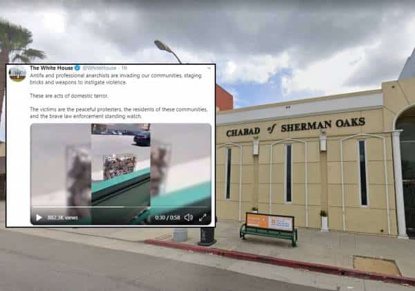 אנטיפה תיכנן מתקפה אלימה כנגד בית כנסת בוואלי לוס אנג'לס? מה עומד מאחורי הציוץ שעלה והוסר על ידי הבית הלבן