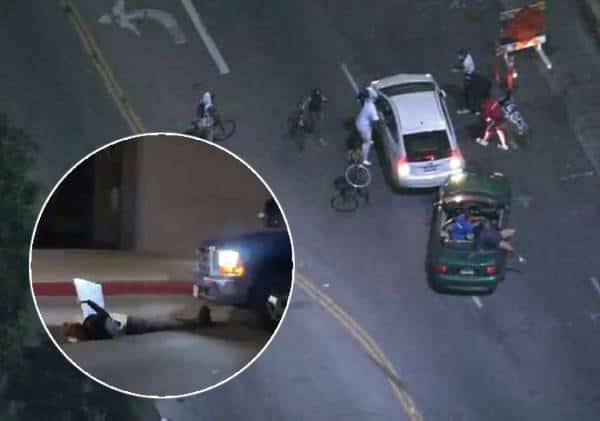 לילה אלים בהוליווד: 2 רכבים פגעו במפגינים בשד' סנסט