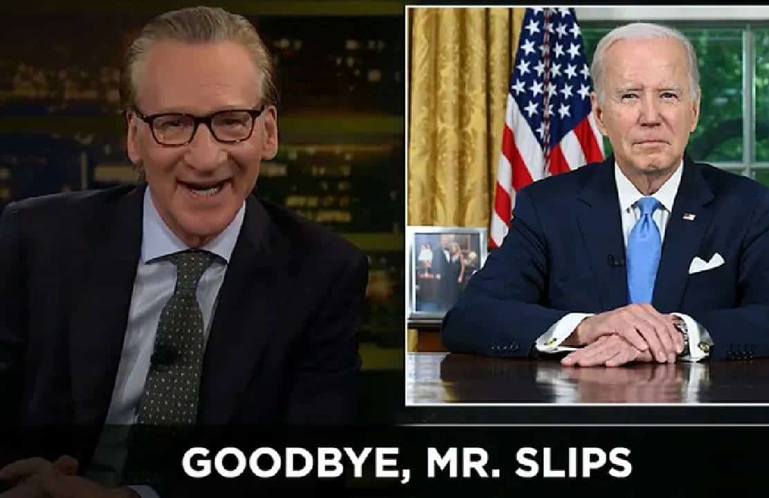 "נראה כמו שרידי השלד של עצמו"‏: הקומיקאי הליברלי-דמוקרטי ‏ביל מאהר קורא לביידן לפרוש מהמרוץ ב-2024