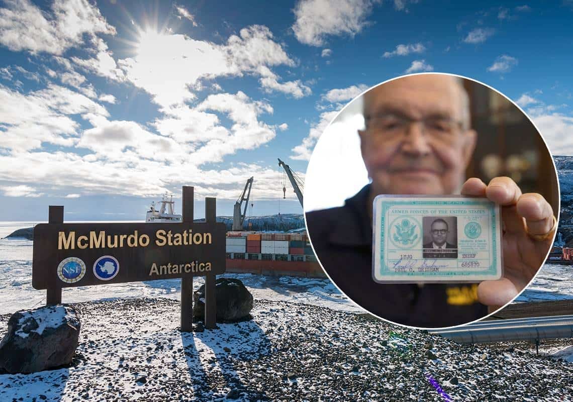 50 שנה לאחר שנשלח ליבשת הקפואה: חייל לשעבר קיבל בחזרה את הארנק שאיבד בבסיס באנטארקטיקה