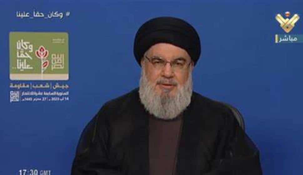 ישראל רגועה - נסראללה בישר לעזתים - ''אתם לבד''