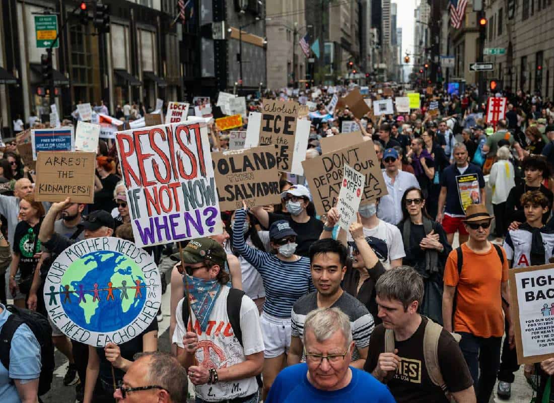 "בושה!": גל מחאות ברחבי ארה"ב נגד מדיניות טראמפ