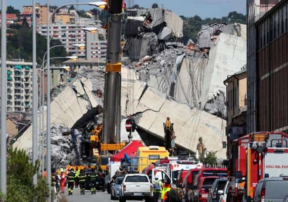 איטליה: מאות מיליוני דולרים יידרשו כדי לבנות מחדש את הגשר שקרס בגנואה