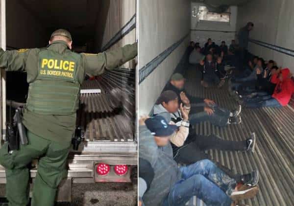 דרום קליפורניה: עשרות מסתננים אותרו במשאית בדרכם ממקסיקו