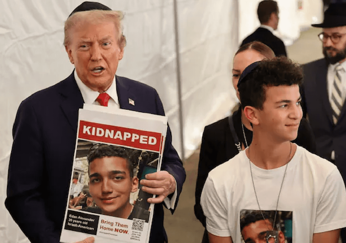 טראמפ להוריו של החטוף עידן אלכסנדר: "חשבנו שישתחרר - אבל חמאס הקשיח עמדות"