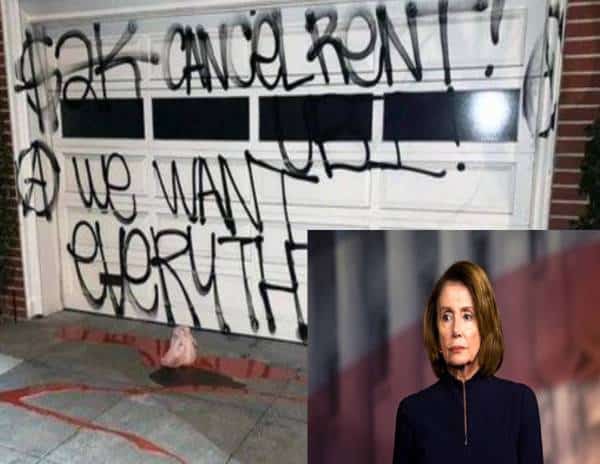 קליפורניה: ראש חזיר, בריכה של דם, וכתובות גראפיטי בפתח ביתה של ננסי פלוסי