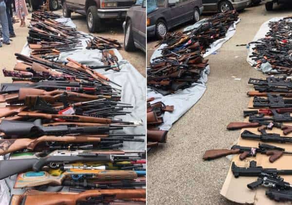 כך נחשף מצבור 1,000 כלי הנשק בבל אייר 