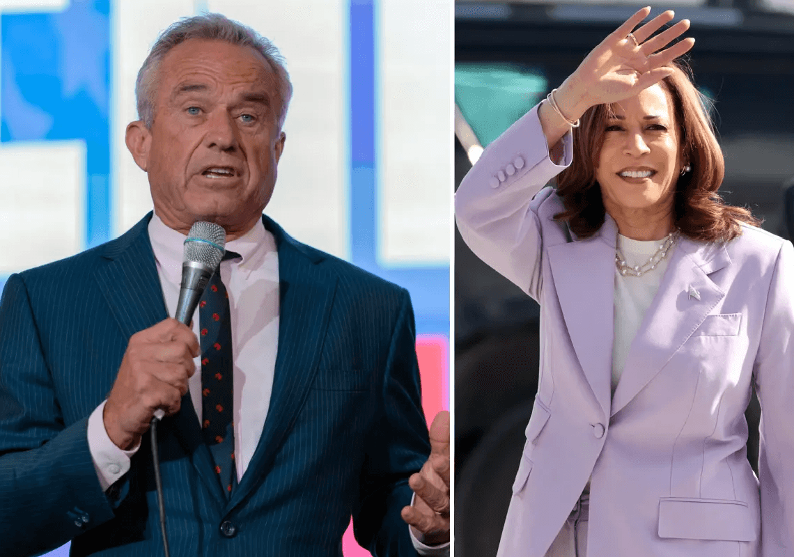 רוברט פ'. קנדי ג'וניור מגיב לראשונה לדיווחים כי הוא ביקש מהאריס להצטרף אליה 