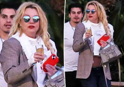 תמונות חדשות של בריטני ספירס עם כוס שמפניה ביד מציפות מחדש דאגה בקרב המעריצים