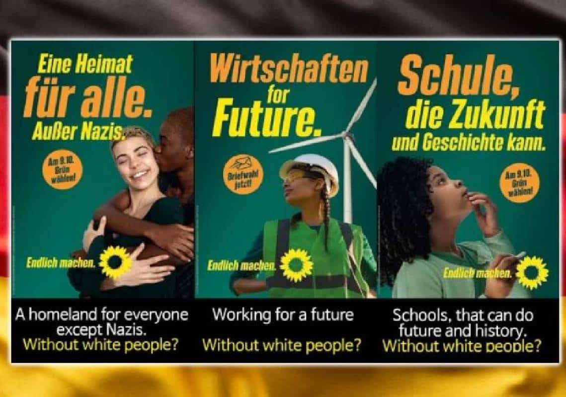 גרמניה בלי לבנים? מפלגת הירוקים מחקה אנשים בהירים מהפרומואים של 'עתיד גרמניה'