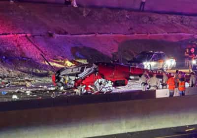 תאונה קשה בסקרמנטו: מסוק רפואי התרסק על כביש מהיר, שלושה נפצעו קשה