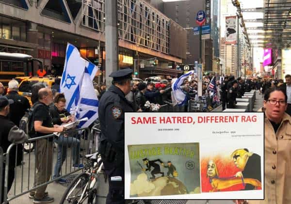 סערת הקריקטורה האנטישמית: הקהילה הישראלית במחאה בלב ניו יורק