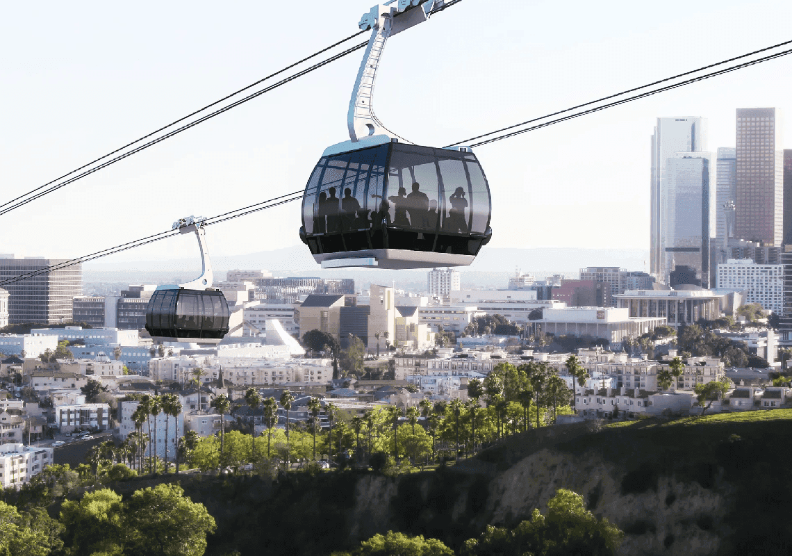 פרויקט הרכבל בלוס אנג'לס שיילחם בעומסי התנועה