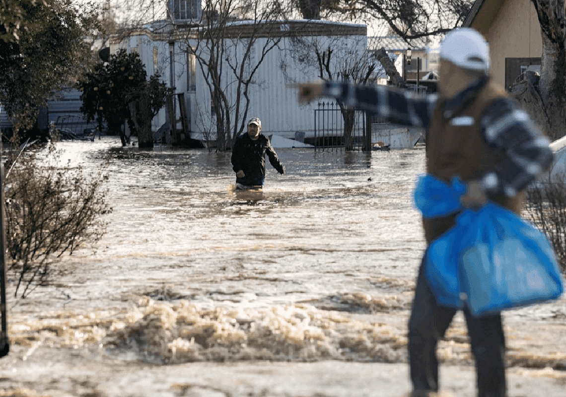 זה לא נגמר: צפון קליפורניה על הכוונת של סופת ציקלון 'אדירה' 