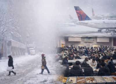 סערה שהפכה לקהילה: אלפי נערים ונערות יהודיים נתקעו בניו יורק והפכו עיכוב לסיפור אנושי