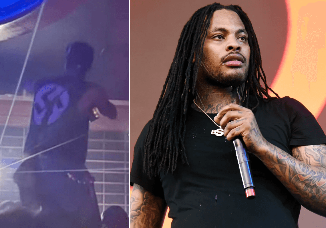 צלב קרס על הבמה בהופעתו של Waka Flocka Flame - ללא גינוי: "סוג של סאטירה"