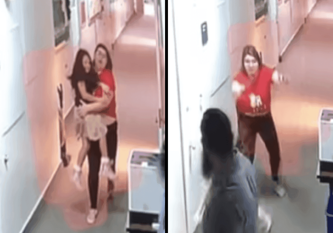 מצמרר לראות: מורה בביה"ס לילדים חירשים תופסת ילדה בת 9 - ומשליכה אותה לרצפה 