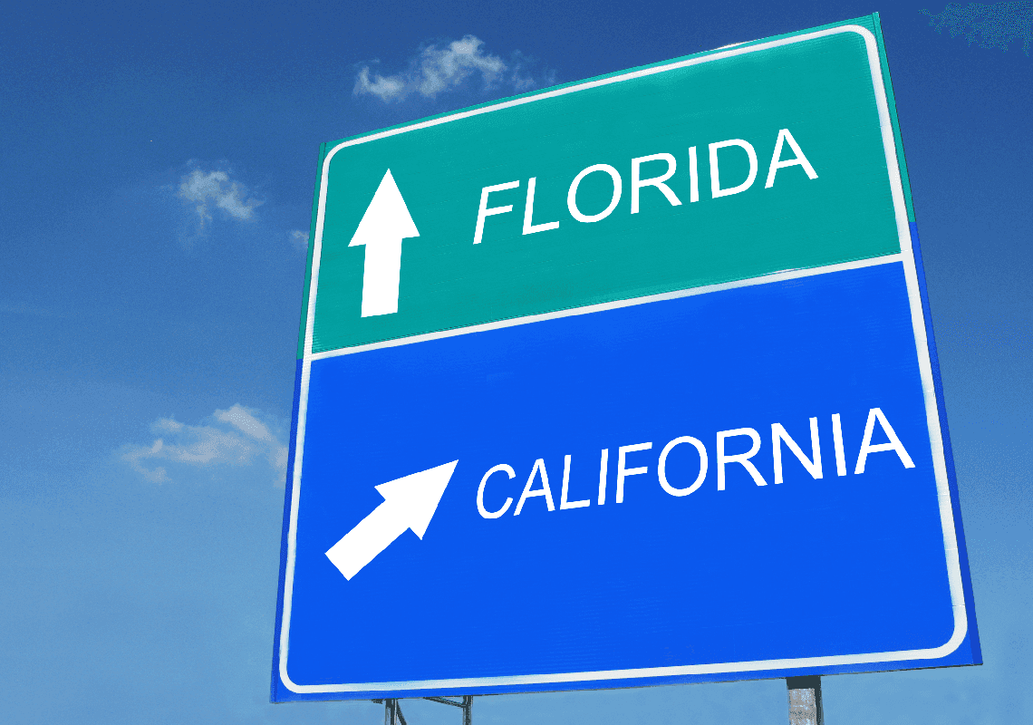 עוד תחרות סמויה בין קליפורניה ופלורידה - והגולדן סטייט מנצחת