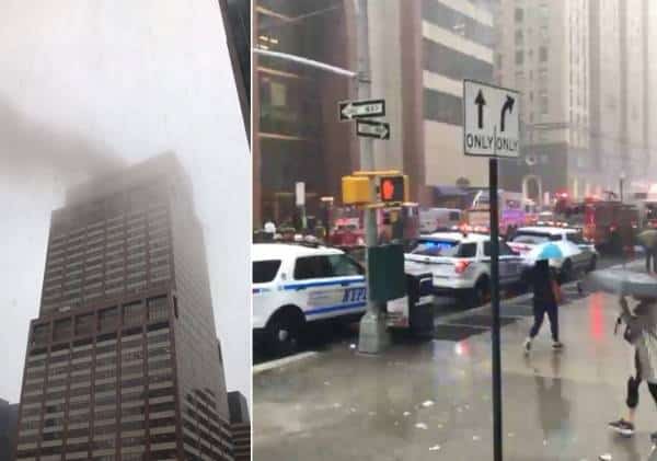 הרוג בהתרסקות מסוק בבניין משרדים בלב מנהטן‎