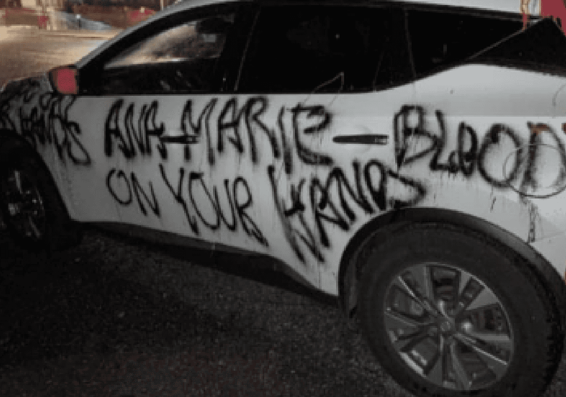 "השעון מתקתק": תומכי חמאס פרצו לביתה הפרטי של נשיאת אונ' וושינגטון