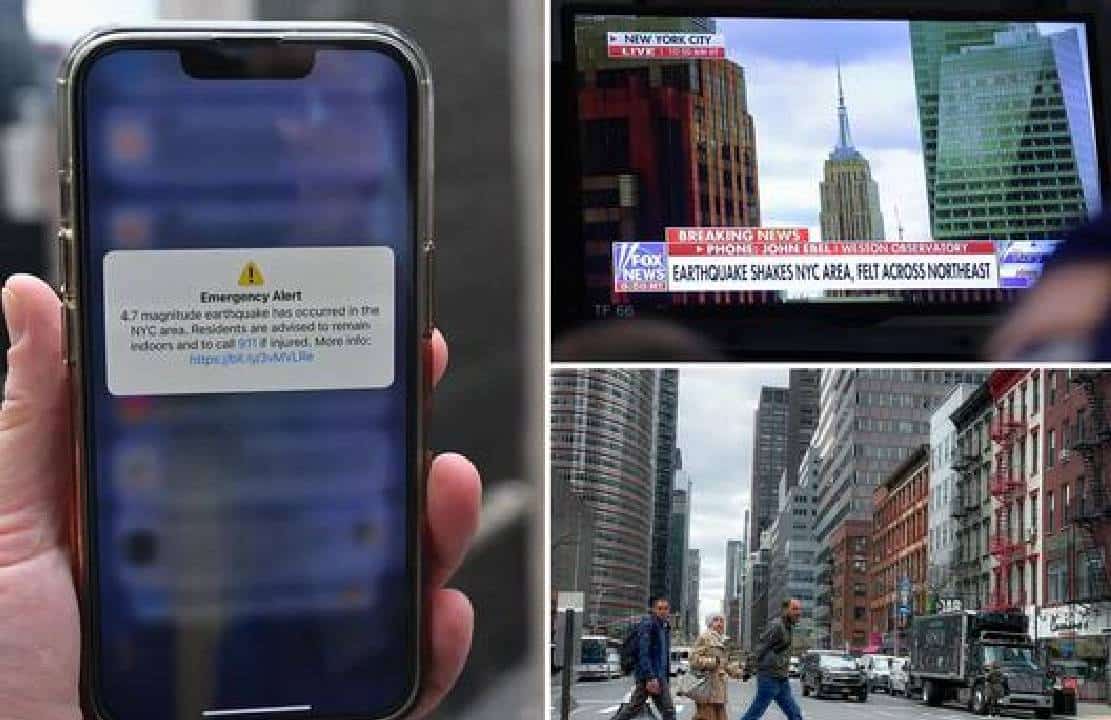 "יכולנו כבר כולנו להיות מתים": ביקורת על עיריית ניו-יורק - "שיגרו אזהרה לסמארטפון 25 אחרי שהחלה רעידת האדמה"