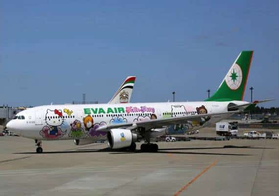 לוס אנג'לס: מהיום אפשר לטוס לטאיפיי במטוס האיקוני של 'הלו קיטי', שמפעילה חברת התעופה, אווה אייר