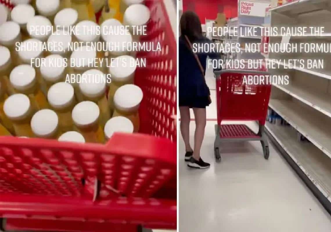 המחסור בפורמולת תינוקות: צמד אמהות נקלעו לתגרה לאחר שאחת תפסה את השנייה על חם מרוקנת את המדפים