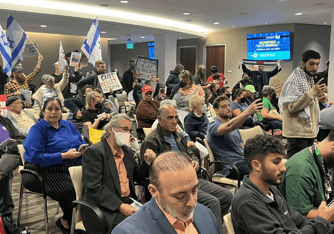 עיר בקליפורניה הכריזה: אנו תומכים בפלסטינים ומגנים את ישראל