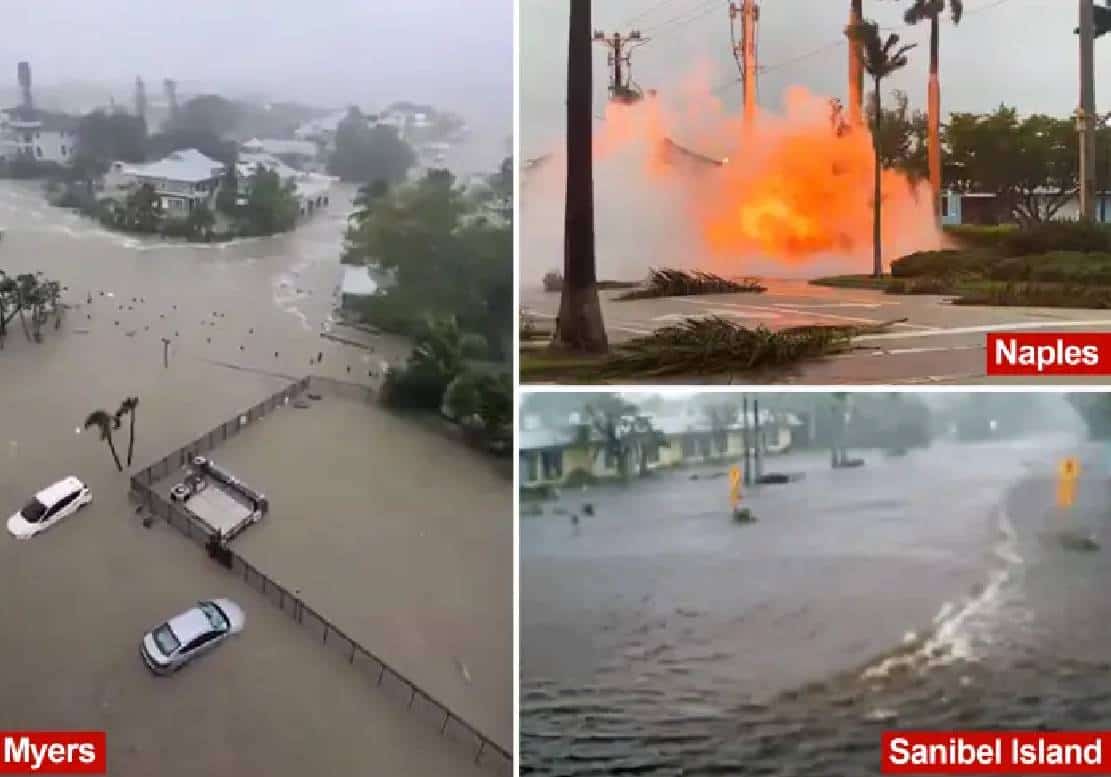 הזעם של איאן: 255 קמ"ש של הרס בסופה המפלצתית הכותשת את פלורידה - צפו בקטעים מהשטח