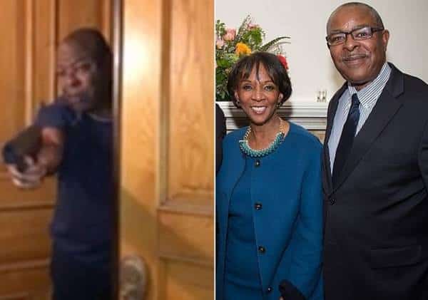 בעל התובעת הראשית בלוס אנג'לס כיוון אקדח לעבר המפגינים: כעת גם הוא צפוי לעמוד לדין