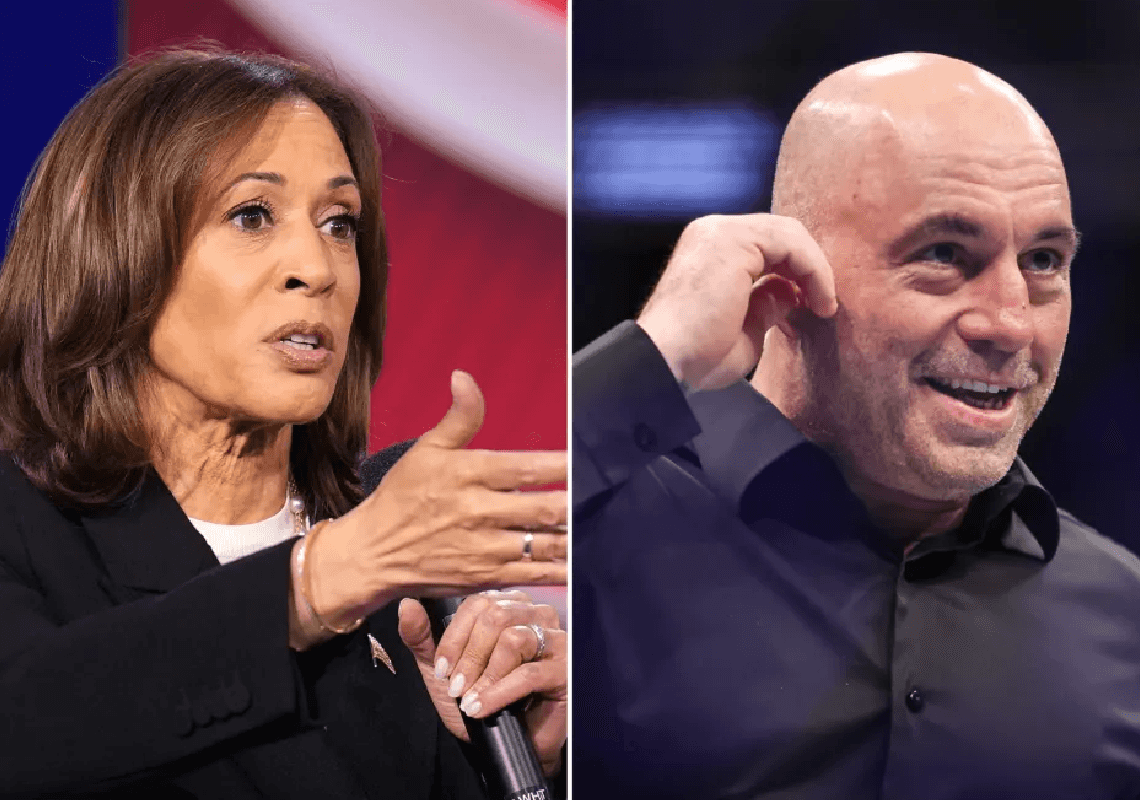 ג'ו רוגן מנסה לקבוע ראיון עם קמלה האריס - אבל דוחה את הדרישות שלה 