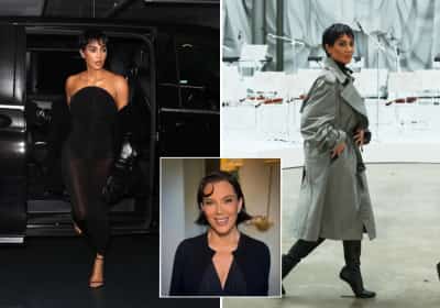 קים קרדשיאן הגיעה לשבוע האופנה בפריז והיא נראית בדיוק כמו אמא שלה