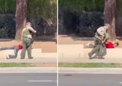 מחוץ לבית ספר בדרום קליפורניה: סגן שריף מריברסייד תועד משתמש בכוח נגד תלמיד