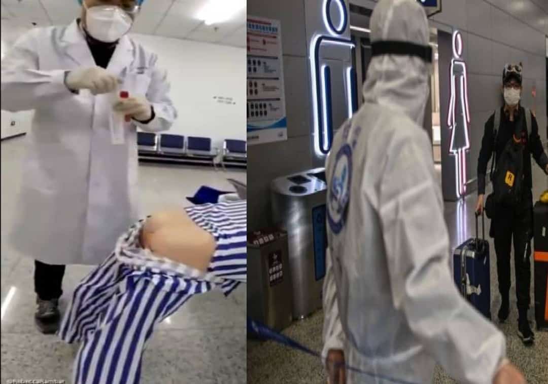 "סין החליטה להכריח את כל הבאים בשטחה לעבור בדיקת ספוג אנאליות כנגד קורונה או לספק דגימות צואה"