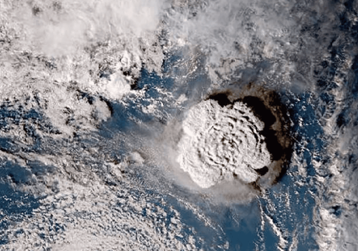 לאחר התפרצות הר הגעש בטונגה: המדינה החלה לקבל תרומות בביטקוין