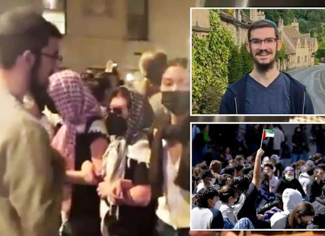 "סכסוך בחצר האקדמיה": סטודנט יהודי בייל טוען שמפגינים פרו-פלסטינים חסמו אותו וקראו לו "אשפה"