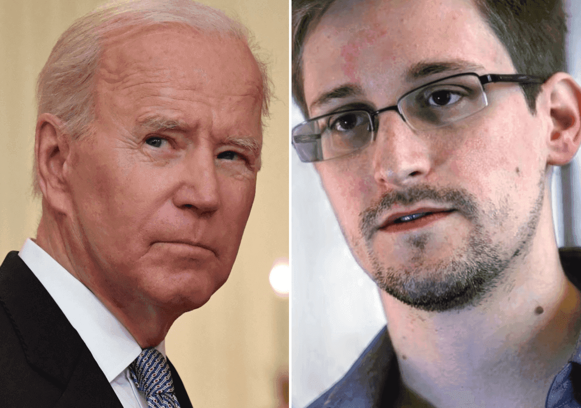 אדוארד סנודן בתגובה חריפה לפרשת המסמכים המסווגים שנמצאו אצל ביידן 