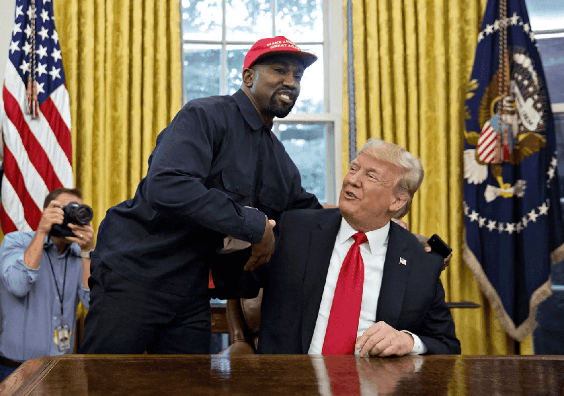 קבלו את זה: ווסט רוצה שטראמפ יהיה הסגן שלו בבחירות לנשיאות