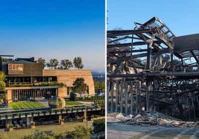 אחוזה יוקרתית שנהרסה כליל בשריפות בלוס אנג'לס - הוכרזה כמטרד ציבורי