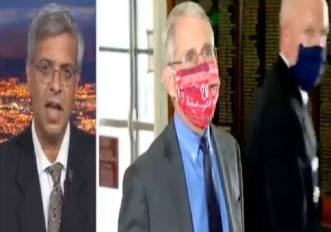 פרופסור ג'יי בהטצ'ריה: "לד"ר פאוצ'י חסרו הכישורים הנדרשים, טעה כמו טירון, בפברואר 2020 התהפך עד שאיבד אמינות"