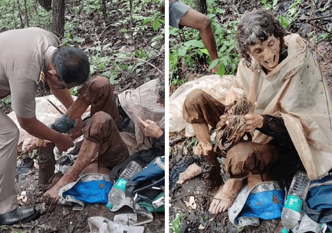 אזרחית אמריקאית אותרה בחיים אחרי שנאזקה לעץ באמצע היער במשך 40 יום