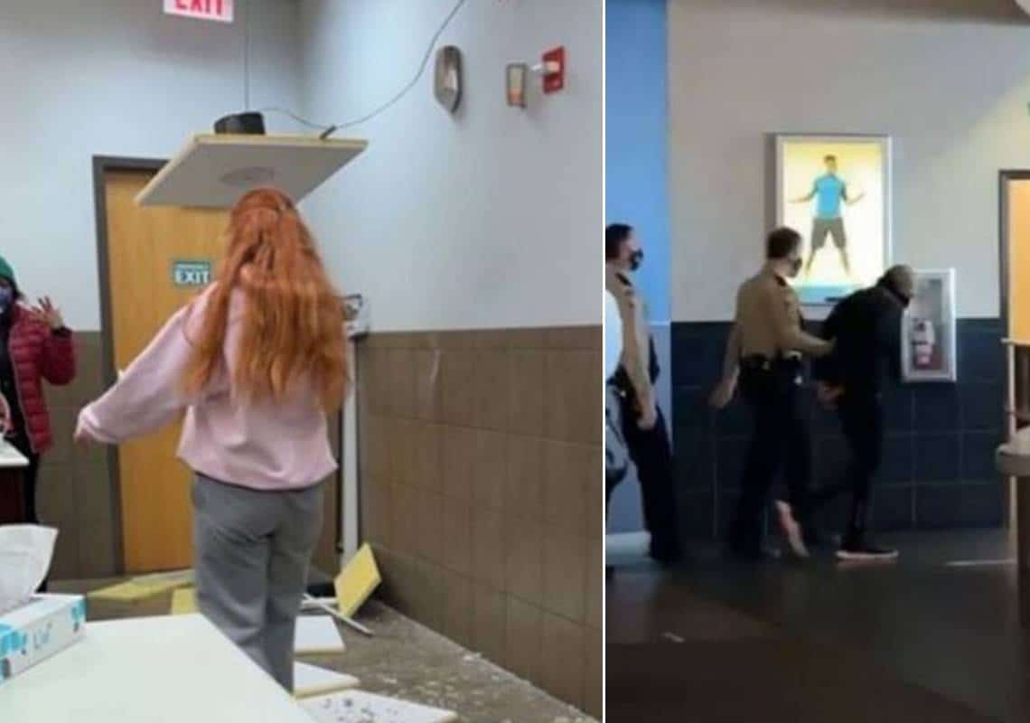 קריפי: הן הגיעו לחדר הכושר כדי להתאמן, אך למציצן שהתחבא בתקרה היו תוכניות אחרות