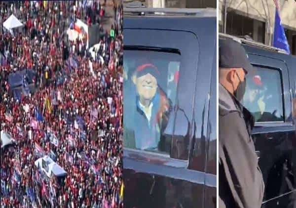 העם האמריקני תוקף והגלובליסטים מפחדים: טראמפ בירך את מאות אלפי הפטריוטים - "הבחירות נגנבו, אתה הנשיא האמיתי!"