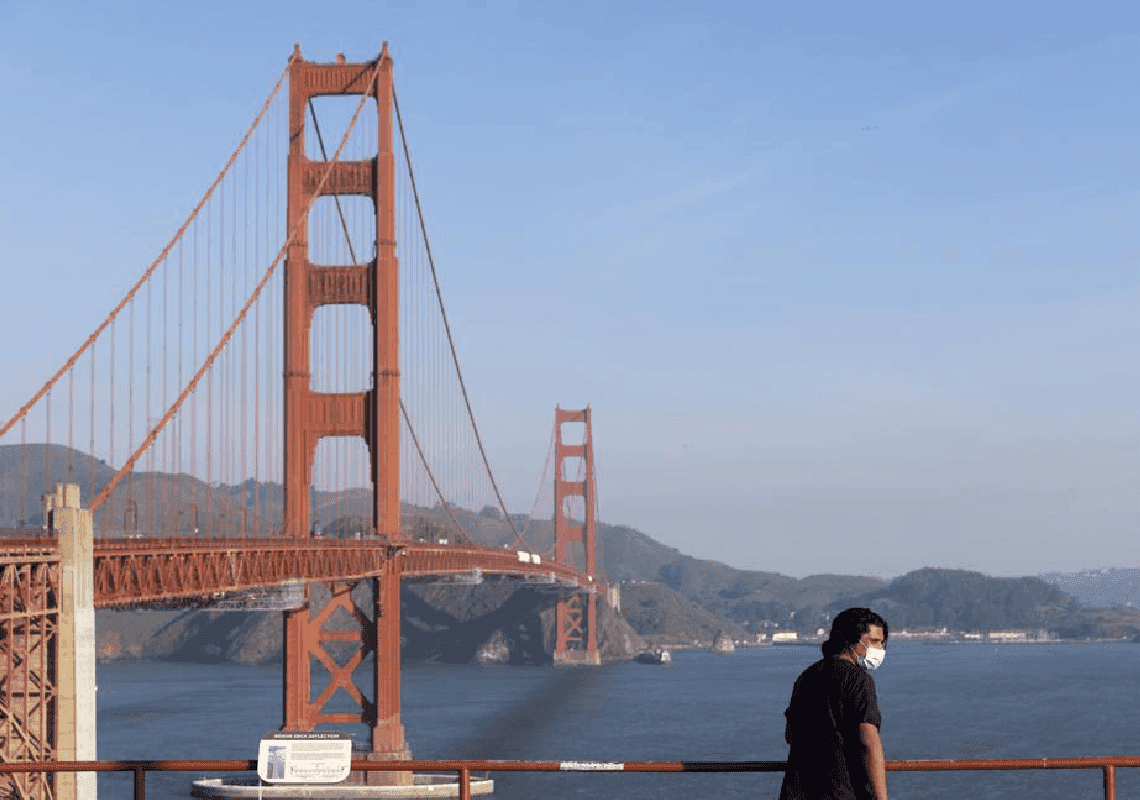 רוב מחוזות קליפורניה תחת המלצה לעטות מסכות