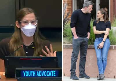 הבת של בן אפלק וג'ניפר גרנר נאמה באו"ם ודרשה: להחזיר את חובת המסכות