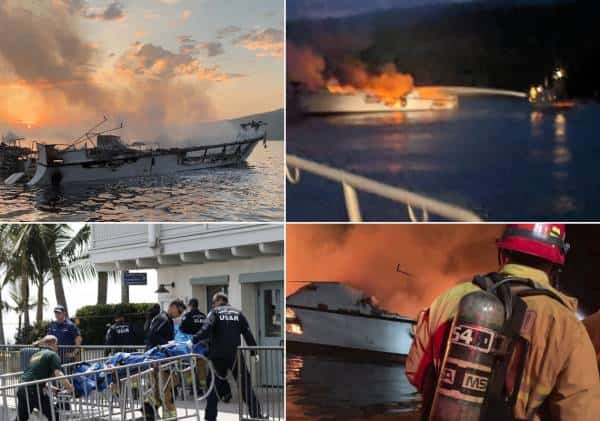 טרגדיה המונית במהלך טיול הצלילה: הנוסעים ישנו בזמן שהספינה עלתה בלהבות